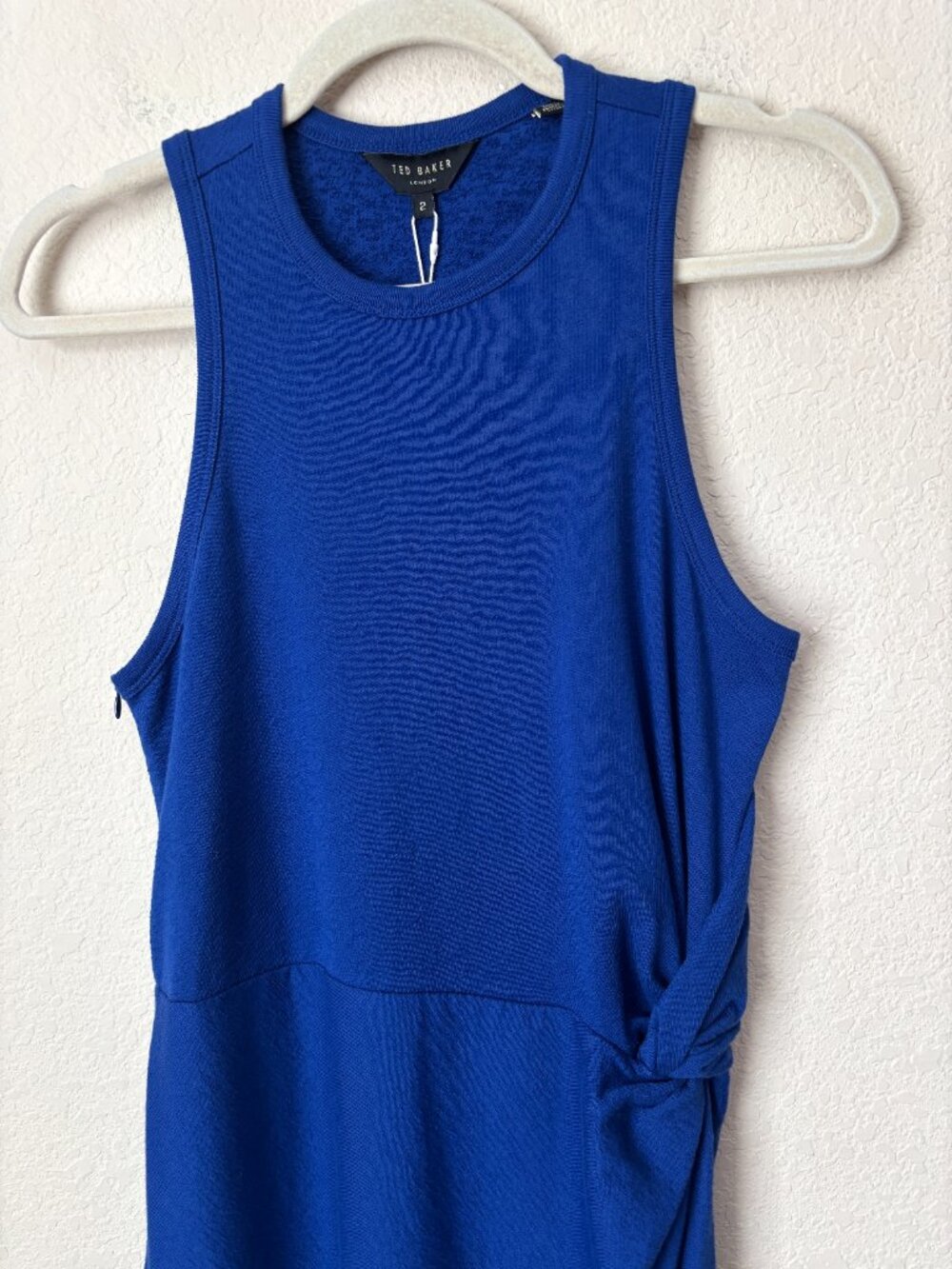 Ted Baker NEW Livviaa Knot Front Jersey Knit Mini Dress - Picture 3 of 9